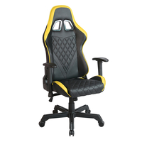RANGER GAMING CHAIR DESK FABRIC BLACK NYLON YELLOW METAL 52x74xH138cm PRC