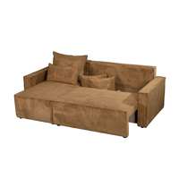 SAY SOFA BED REVERSABLE EASY CLEAN FABRIC CAMEL E1 EU