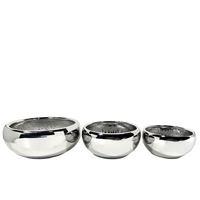 ARGENTO PLANTER SET 3PCS 43x43x18 CERAMIC SILVER