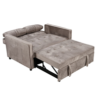 SOLUTION SOFA BED 2SEAT FABRIC MUSHROOM E1 PRC