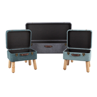 BABUS STOOL FABRIC GREY MINT PETROL E1 PRC