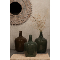 RIPE OLIVE BOTTLE RECYCLED GLASS OLIVE GREEN D24,5