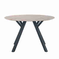 NATURE TABLE MDF OAK METAL BLACK E1 PRC