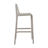 POLLY STOOL BAR PP GREY LIGHT 42x50x100.5 PRC