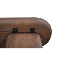 SAVY CONSOLE WOOD MANGO WALNUT GREEN STONE 120x40x