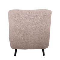 ONE & ONLY ARMCHAIR FABRIC CAPPUCCINO WOOD BLACK E
