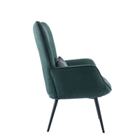 MANIFEST ARMCHAIR FABRIC PETROL METAL BLACK PRC