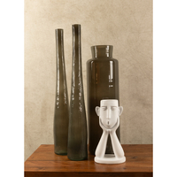 RIPE OLIVE VASE RECYCLED GLASS OLIVE GREEN D9xH59c
