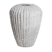 RAMBLER VASE ARTIFICIAL STONE IVORY 52x52xH65cm PR