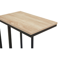 SUPPORT SIDE TABLE MELAMINE SONOMA METAL BLACK 50x30xH61cm E1 PRC
