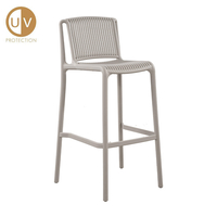 POLLY STOOL BAR PP GREY LIGHT 42x50x100.5 PRC