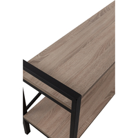 SMART TV STAND SHELF MELAMINE SONOMA BLACK METAL 120x35xH60cm E1 TR