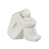 HARPER DECO FIGURE POLYRESIN WHITE 43x29,2xH37cm P
