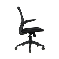 SHARP CHAIR DESK FABRIC BLACK 58x58,5xH103cm PRC