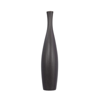 LEI VASE CERAMIC ANTRACITE MATTE D13,5xH60cm PRC