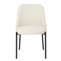 LUJO CHAIR FABRIC BEIGE METAL BLACK MAT E1 PRC