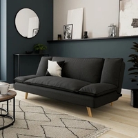 COZY SOFA BED 3SEAT FABRIC ANTHRACITE NATURAL E1 P