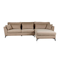 FOREVER SOFA CORNER RIGHT EASY CLEAN FABRIC CAMEL E1 EU