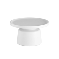 AMAR COFFEE TABLE SET 2PCS METAL WHITE 50x50xH50cm