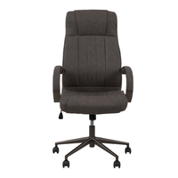 BOSS CHAIR DESK FABRIC BLACK GUNMETAL 63x68xH126cm PRC