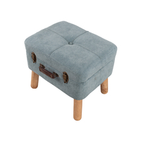 BABUS STOOL FABRIC GREY MINT PETROL E1 PRC