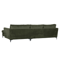 FOREVER SOFA CORNER RIGHT EASY CLEAN FABRIC OLIVE GREEN E1 EU