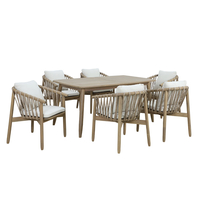 CORDA CHAIR CUSHION WOOD ACACIA NATURAL WHITE 63,5