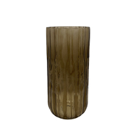 MEDAN VASE GLASS BROWN D14xH30cm PRC