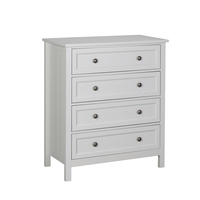 FRENCH COMMODE 4DRAWERS MDF GREY LIGHT E1 PRC