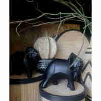 SAVANNA DECO ELEPHANT POLYRESIN BLACK 24,5x12,5xH2