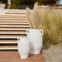 SANTORINI PLANTER FLOOR WHITE 39x39xH60cm PRC