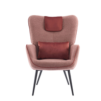 MANIFEST ARMCHAIR FABRIC TERRACOTTA METAL BORDEAUX BLACK PRC