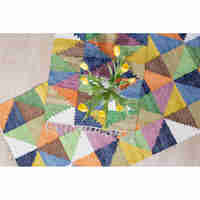 TRIGONAL CARPET COTTON MULTICOLOR 60x90cm IN
