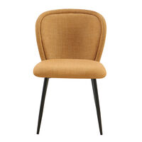 FIGARO CHAIR FABRIC YELLOW METAL BLACK E1 PRC