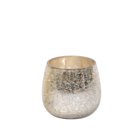 LERNA BASE FOR CANDLE GLASS GOLD D8xH8cm IN