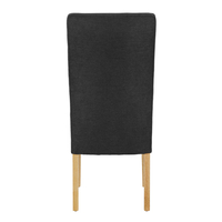 BRIDGE CHAIR FABRIC GREY DARK WOOD PINE NATURAL PR