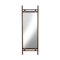 MONASTERY MIRROR STANDING WOOD WALNUT GOLD 65xH180