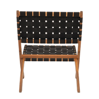 HASTAG CHAIR FOLDING NAYLON STRIPES BLACK NATURAL 78x60xH72,5cm VN