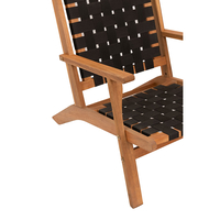HASTAG ARMCHAIR NAYLON STRIPES BLACK NATURAL 60x76xH73cm VN