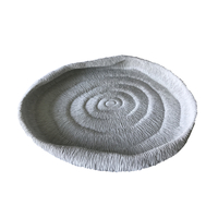CINTAN WHITE PLATTER POLYRESIN WHITE 40,5x35xH5cm