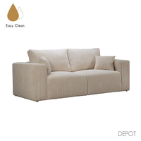BULLET SOFA 3SEAT EASY CLEAN FABRIC OFF WHITE E1 EU