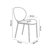BEETLE CHAIR FABRIC SILVER METAL E1 PRC