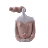 CHEVEU PINK 1 DECO FIGURE POLYRESIN TERRACOTTA GRE