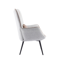 MANIFEST ARMCHAIR FABRIC BEIGE METAL CAMEL BLACK PRC