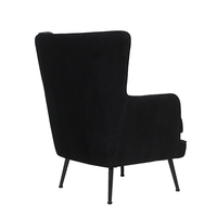 SERPATINA ARMCHAIR FABRIC BLACK METAL BLACK E1 PRC