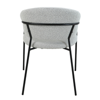 CONNECT CHAIR FABRIC WHITE METAL BLACK PRC