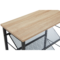 PLEXUS SHOERACK 3SHELVES CHIPBOARD WITH MELAMINE CARTA WALNUT BLACK E1 PRC