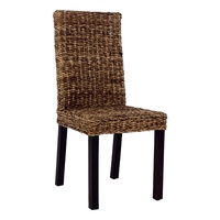 BALI CHAIR ABACA WALNUT BLACK ID