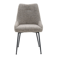 DON CHAIR FABRIC BROWN LIGHT YELLOW METAL BLACK E1 PRC