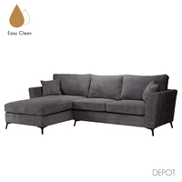 BOEL SOFA CORNER LEFT EASY CLEAN FABRIC GREY E1 EU new
